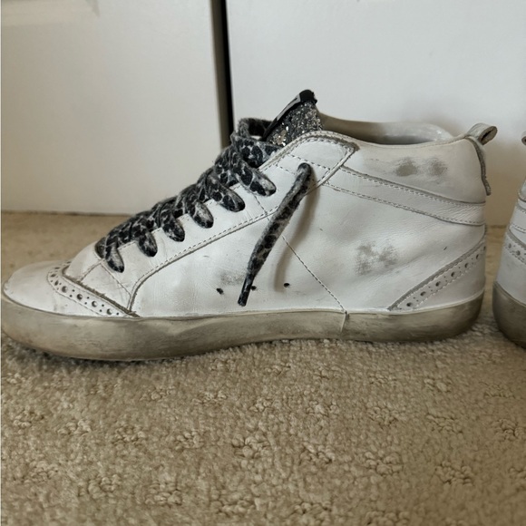 Golden Goose Midstar Wing Tip Glitter Sneakers - Sz 39/9 - Picture 10 of 12